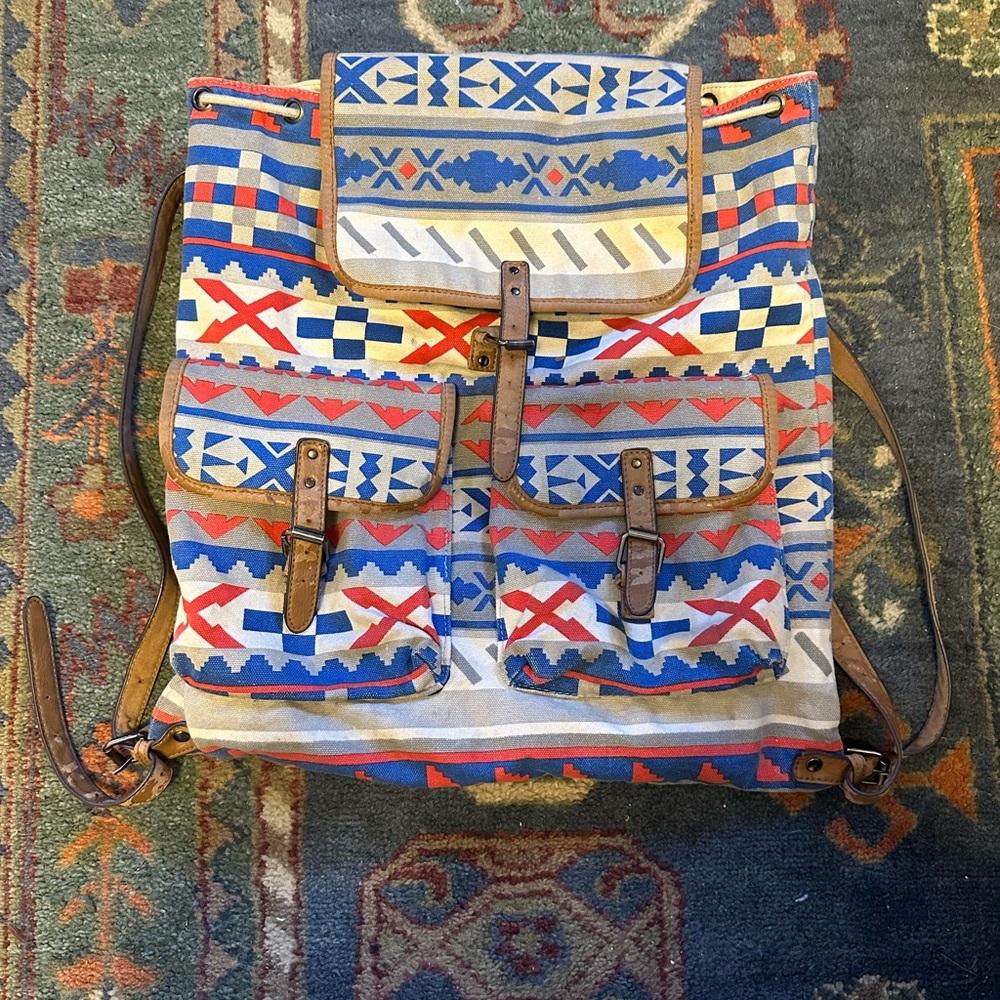Colorful Patterned Backpack